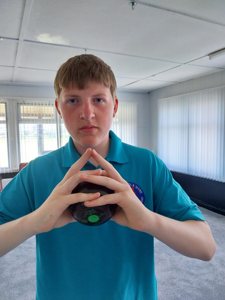 Christian holding a bowl